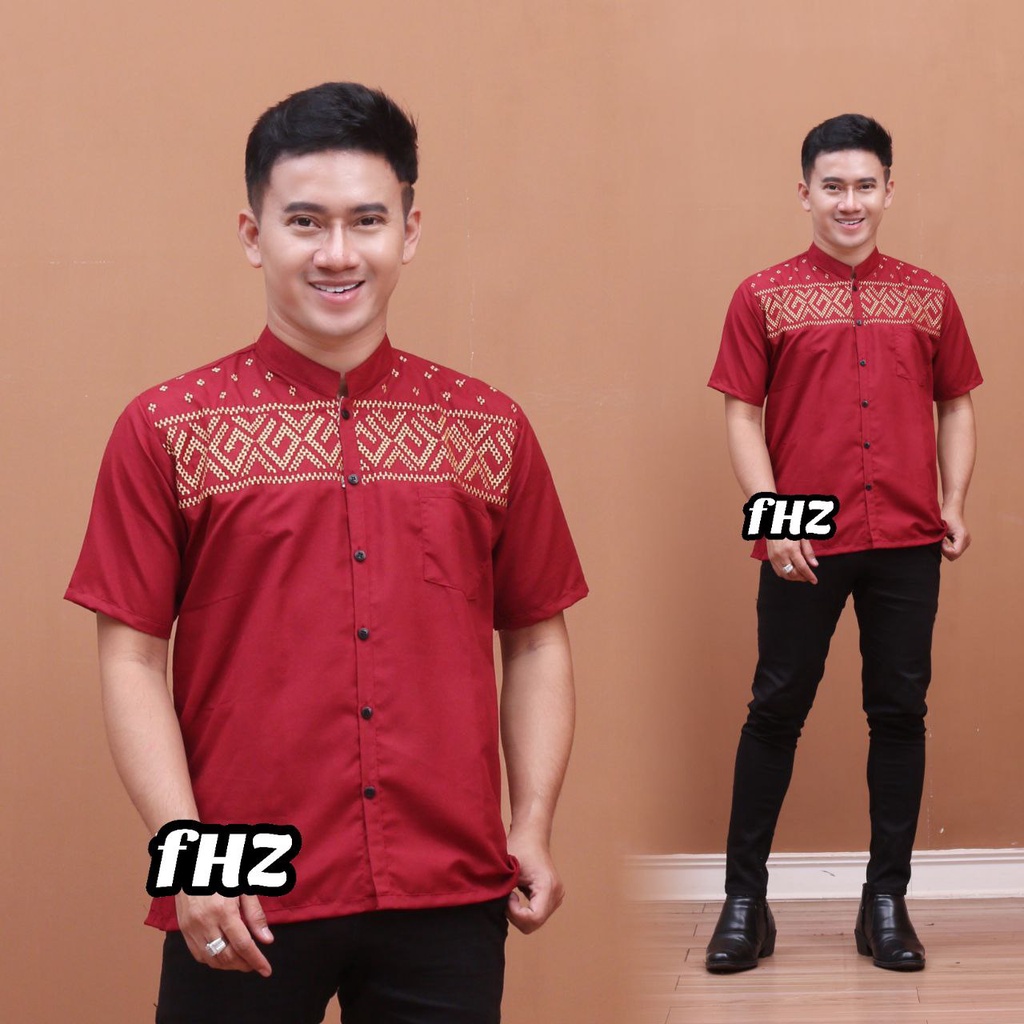 TERLARIS!! KOKO KURTA PAKISTAN LENGAN PENDEK BAHAN OXFORD TEBAL HALUS MURAH