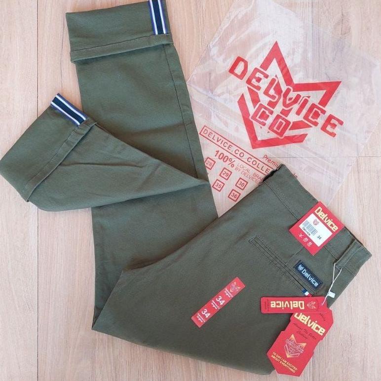 RECOMENDED CELANA PRIA CHINO Slim Fit Panjang Pria Kerja Kantor Santai Liburan Cowok Original Delvic