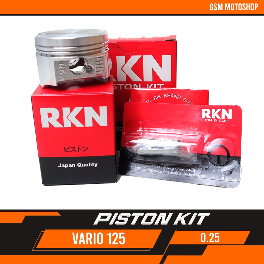 Piston Kit Vario 125 0.25 RKN / Piston Set Vario 125