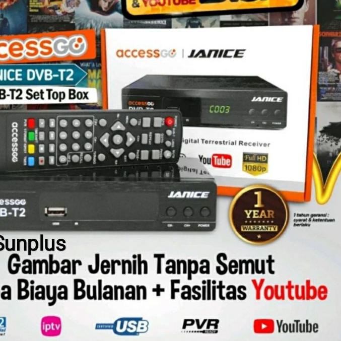 ✥ STB TV Digital Terestrial AccessGo Janice DVBT2 ❁
