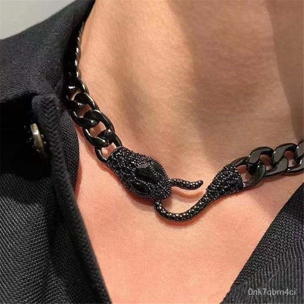 Creative Spirit Snake Choker Snake Choker Vintage Cuban Chain Snake Necklace Fashion Women Party Per