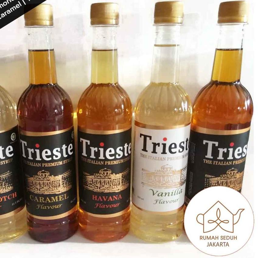 

➢ Trieste Italian Syrup 650 mL - Coffee Syrup : Caramel, Vanila, Rum, Hazelnut, Irish Cream, Almond ♗