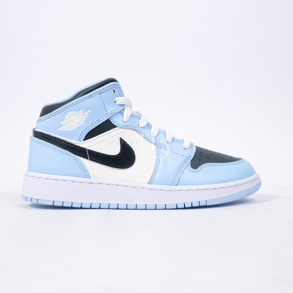 Air Jordan 1 Mid Ice Blue (GS) 555112-401