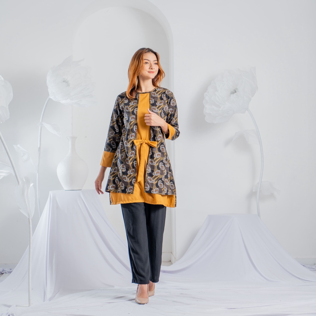 Tunik Mandalika Batik | Dress Baju Kondangan Terbaru 2023