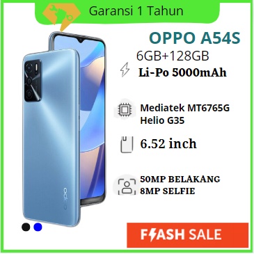 OPPO A54S RAM 6/128GB FULLSET IN BOX GARANSI 12 BULAN