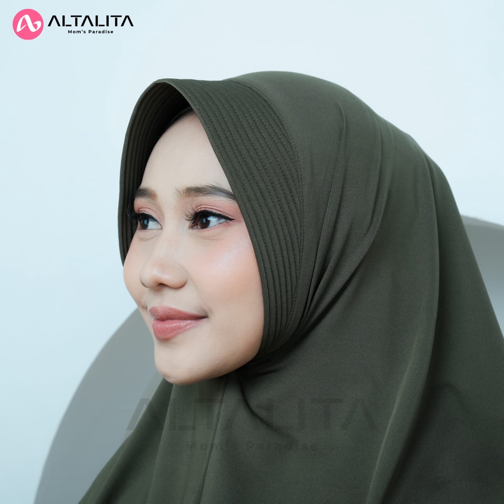 Altalita - Jilbab Sport Instan Menutup Dada Hijab Bergo Hamidah Size M Jersey Premium Kerudung Instan Qaila Penguin Cocok Untuk Sekolah Olahraga Volly Futsal Senam dan Sehari-Hari