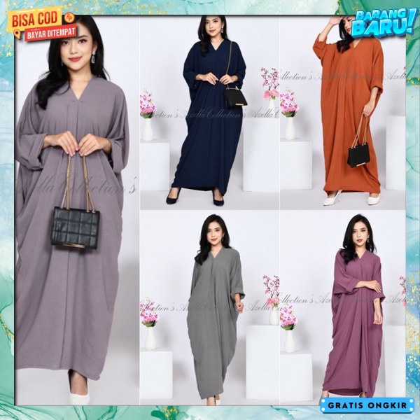 Kaftam Cewek Pesta Kondangan Kaftyan Bahan Adem Jubah Kaftan Model Kekinian Kaftan Wanita Lebaran Ga