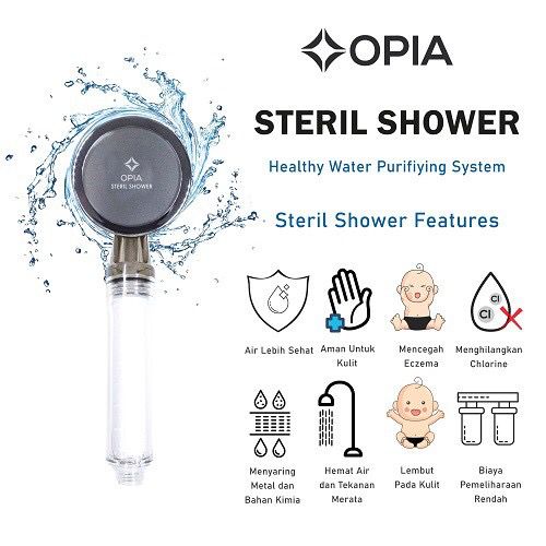 Opia Shower Filter Head Set Standard/Shower Mandi