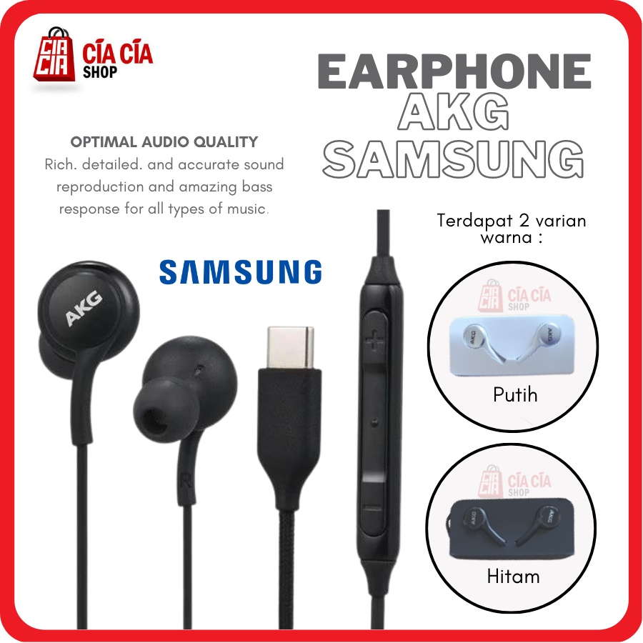 Headset Handsfree Earphone AKG Samsung Type C Earphone Samsung Type C Note 10 20 S20 S21 Original