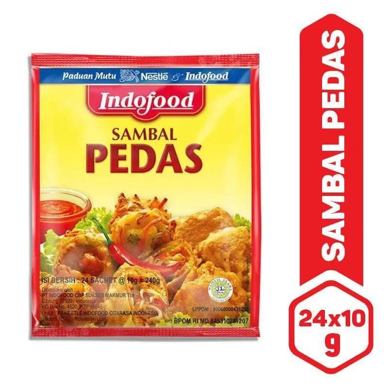 

Indofood Sambal Pedas 24 X 10Gr