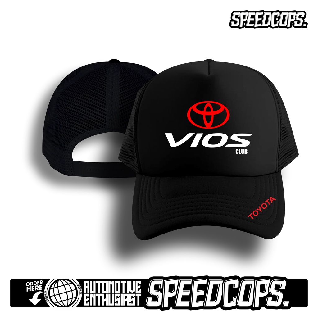 TOPI JARING TRUCKER RACING TOYOTA VIOS CLUB TERLARIS TOPI RACING - SPEEDCOPS
