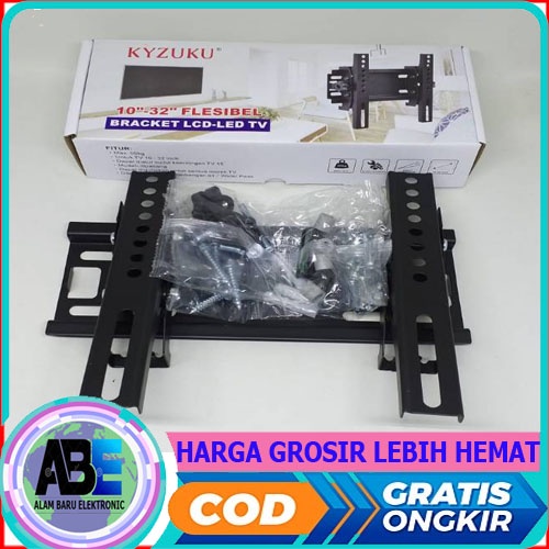 KYZUKU Bracket TV LCD LED 10 - 45 inch Braket Penyangga Dinding PROMO