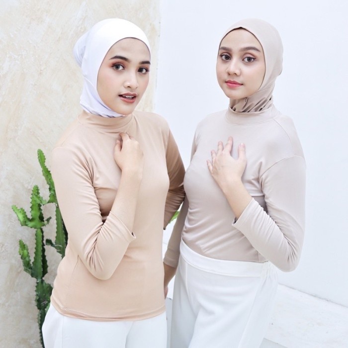 Atasan Wanita manset kaos wanita / atasan baju dalaman / manset Termurah - biru dongker Outfit Impor
