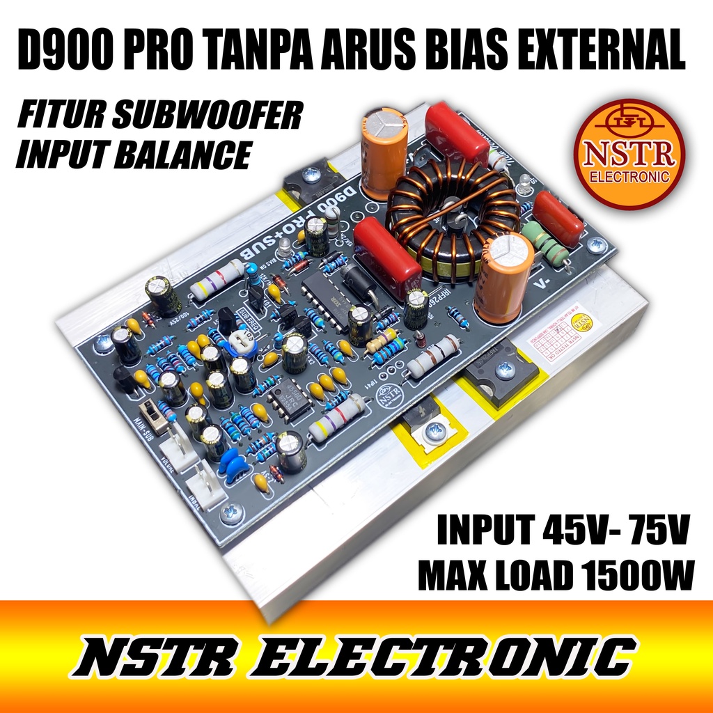 class d900 pro plus subwoofer tanpa arus bias external