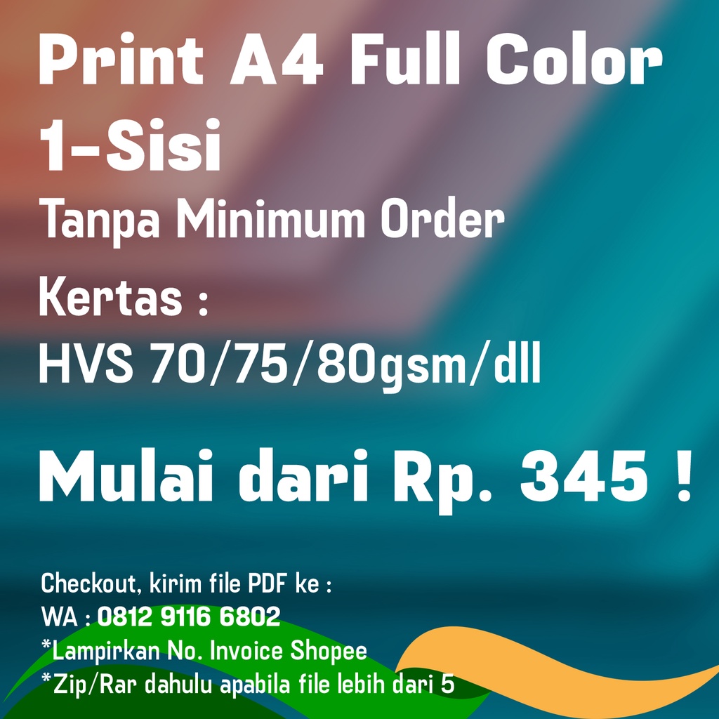 

Jasa Print Dokumen A4 Full Color Warna