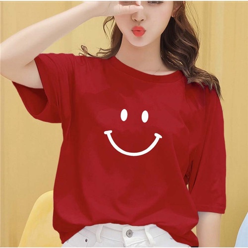 Atasan Kaos Wanita Lengan Pendek Katun Combed Tshirt Cewek Cowok Oblong Unisex RN2221🇮🇩