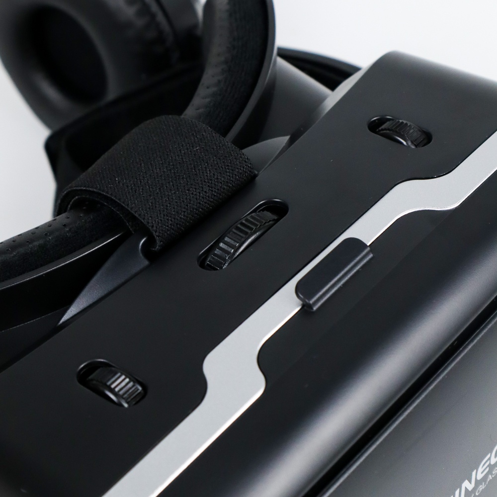 VR Box Virtual Reality Glasses dengan Headphone - Black