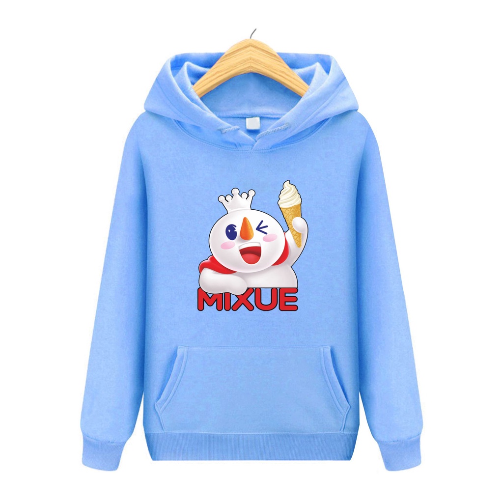 FenishaStore MIXUE ICE CREAM  Sweater Hoodie Anak-Anak Terbaru Usia 4-13+Tahun Bisa Bayar Ditempat COD