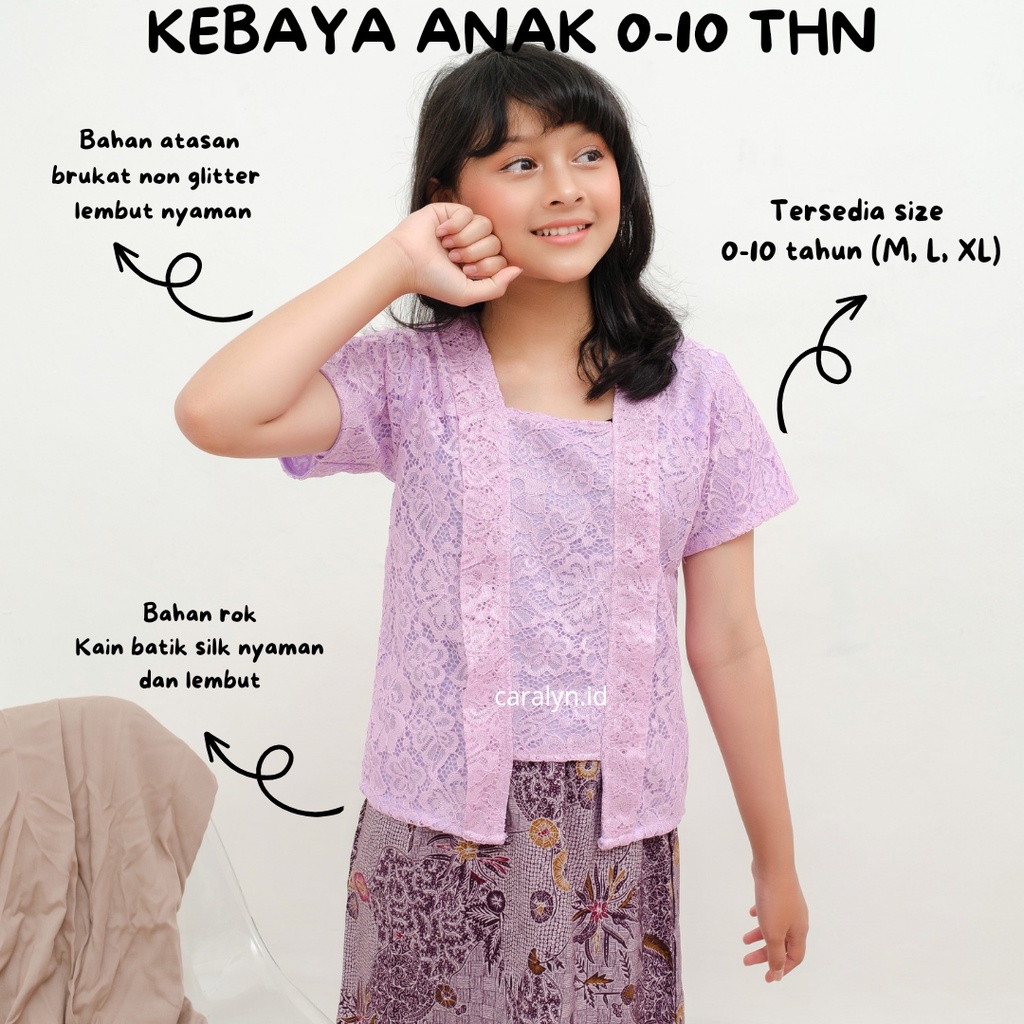 KEBAYA ANAK PEREMPUAN CACA KEBAYA KUTUBARU