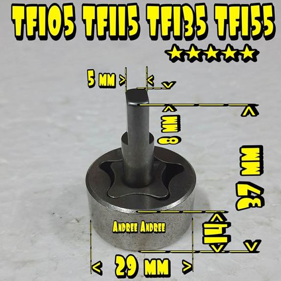 TF-105 TF-115 TF-135 TF-155 Rotor Oil Olie Pump Assy mesin Yanmar TF105 TF115 TF135 TF155 TF 105 115
