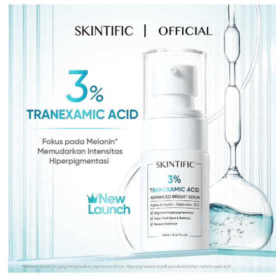 SKINTIFIC 3% Tranexamic Acid Advanced Bright Serum 20ml