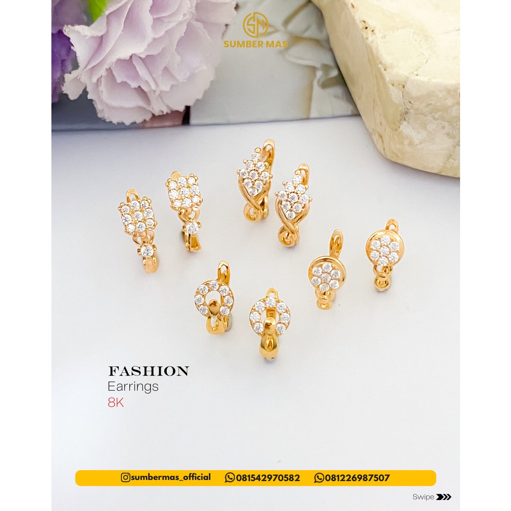 TLUSUP &amp; FASHION EARRINGS 8K - SUMBER MAS