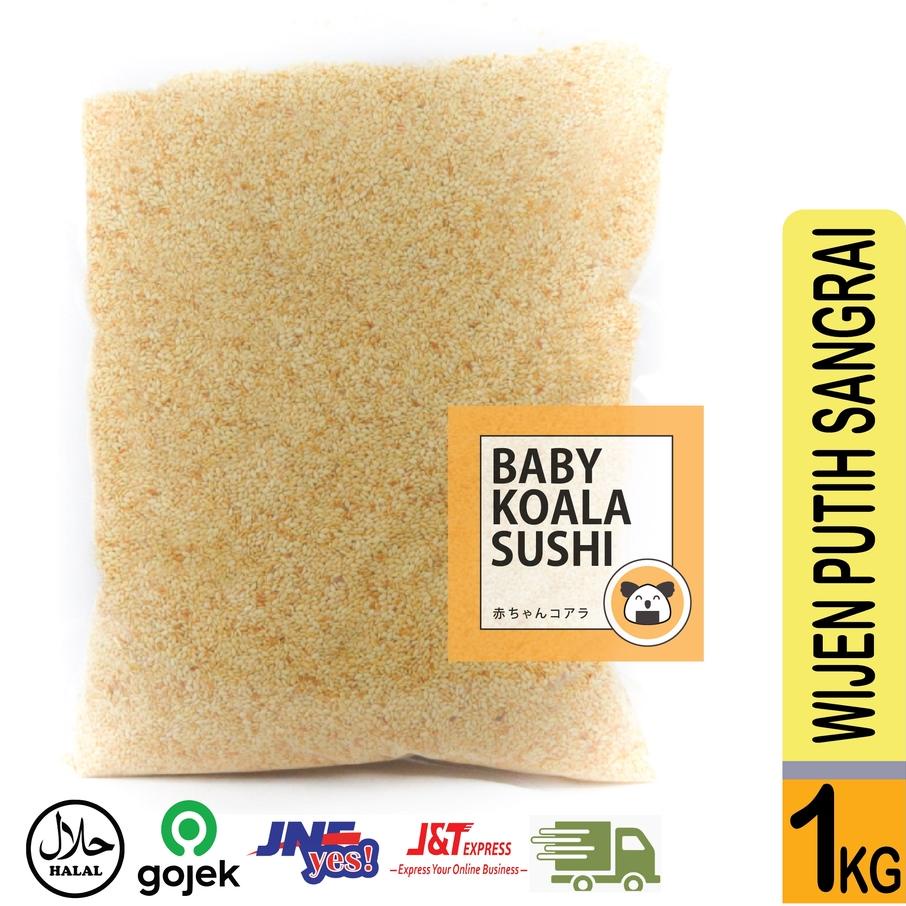 

☚ HIROKING Biji Wijen Putih Sangrai 1 Kg Halal │ Roasted White Sesame Seed for Sushi Ramen ➷