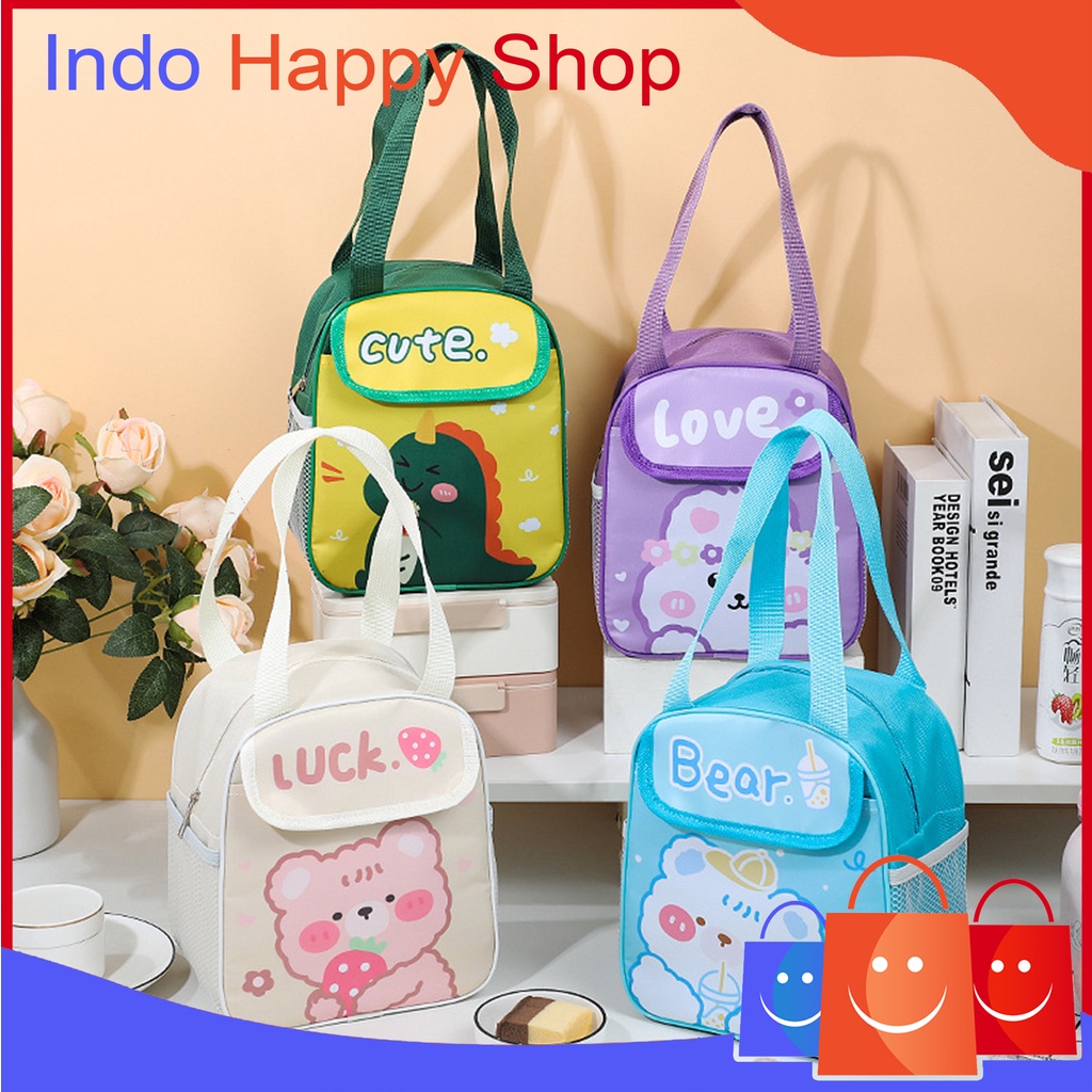 Tas Bekal Simple Nasi Tenteng Minimalis Besar Unik K9A1 Kecil Jumbo Viral Murah Bulat Bepergian Lunc