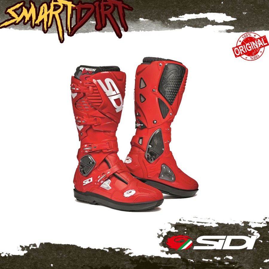 SEPATU SIDI CROSSFIRE 3 SRS RED BOOTS SIDI CROSSFIRE 3 RED ORIGINAL