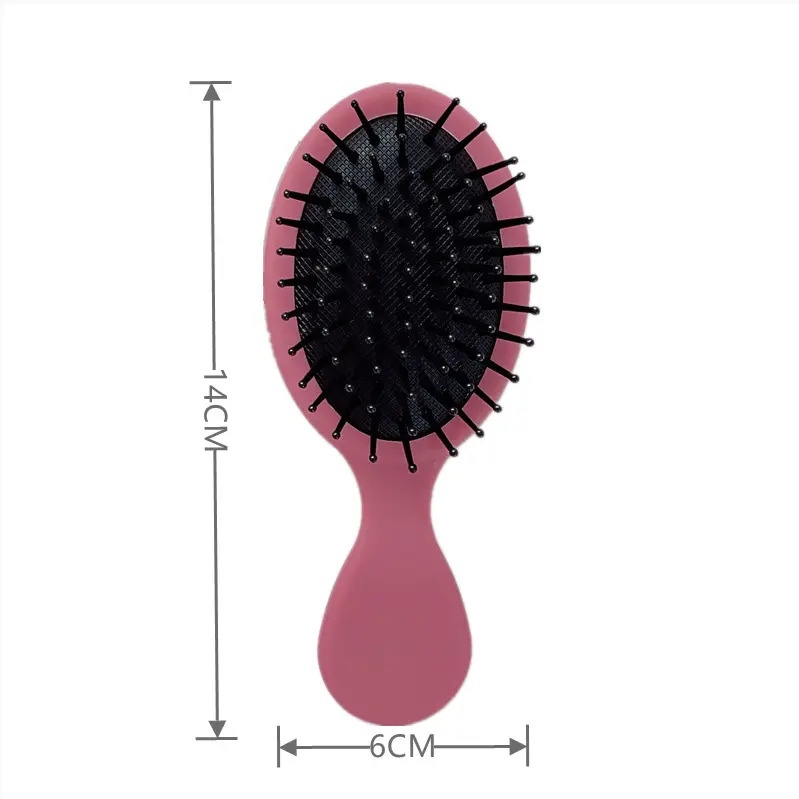 Sisir Gagang Anak Bahan Silikon Bentuk Oval Anti Kusut