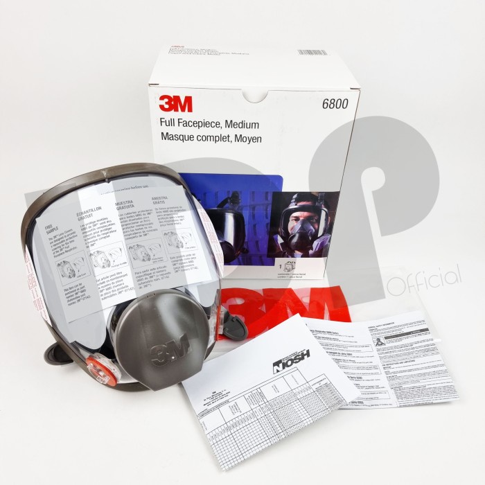 Terlaris 3M 6800 Reusable Full Face Mask Respirator Medium