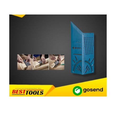 

Marking RULER / 3D Miter Angle / Penggaris Segitiga / Speed Square