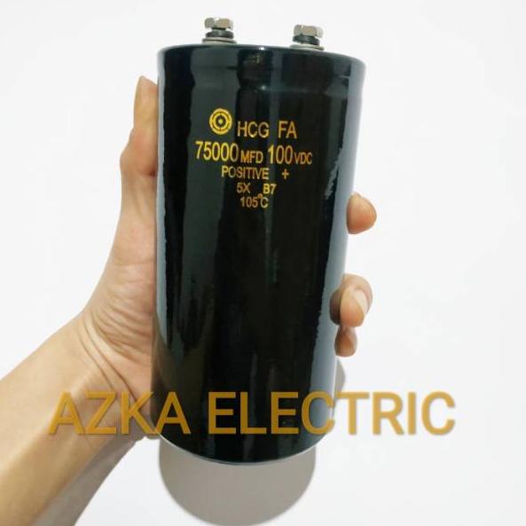 Elco Capacitor Kapasitor Uf 100V Hcg Tbk