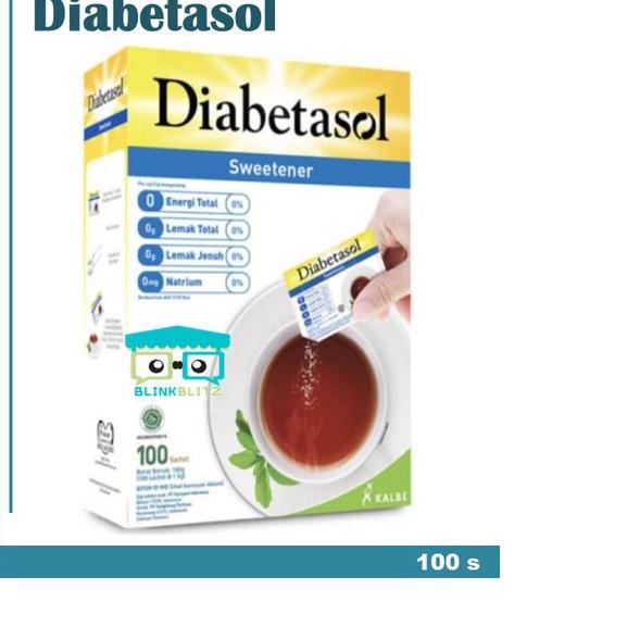 

☄ Diabetasol Sweetener Box Isi 100 Gula Diet Sachet Keto ☀