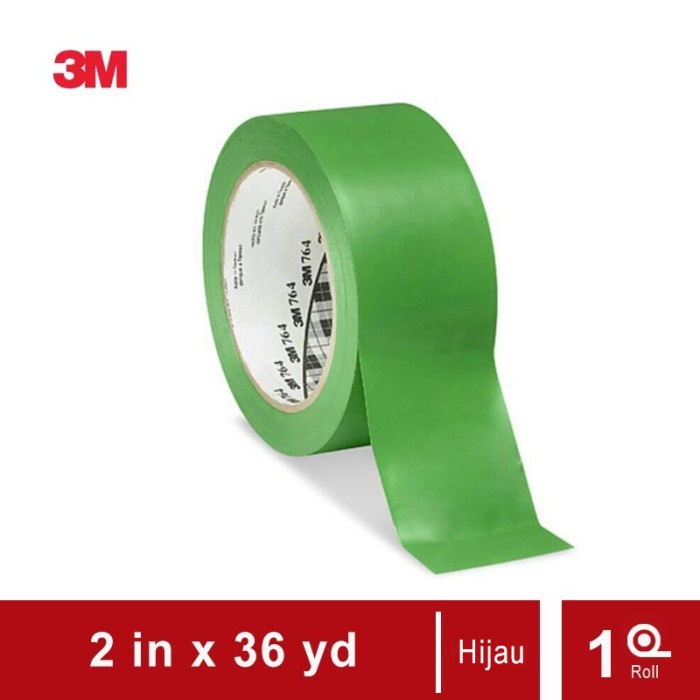 

Terlaris 3M Vinyl Marking Tape 764 Hijau, 2 In X 36 Yd, Tebal: 0.125 Mm