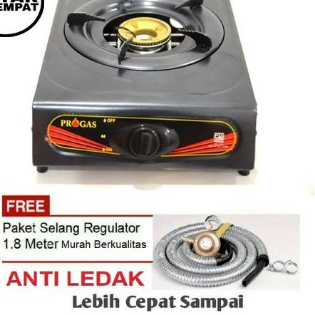 ❀ Kompor progas  1 Tungku / Kompor Gas 1 Tungku & FREE Selang gas Paket Regulator ☜