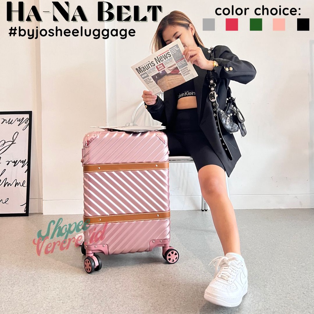 Koper HA-NA BELT Series Cabin Size 20 Inch Baggage Size 24 Inch  Aluminium Frame TSA Lock SuitCase