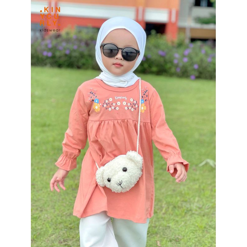 Tunik Anak Asha Long Kinycurly Original Kaos Super Premium