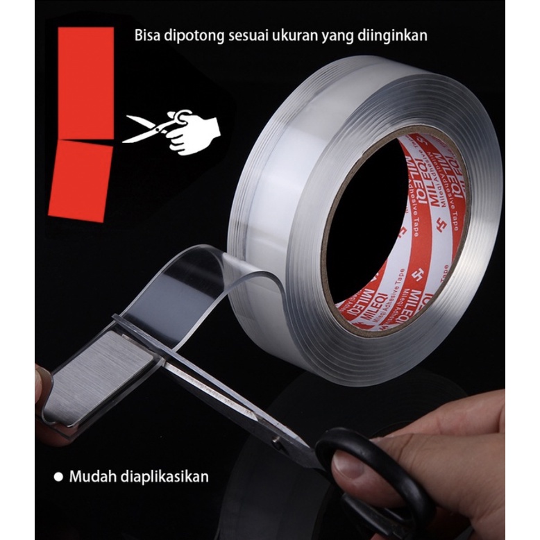 

DOUBLE TAPE Nano Perekat Dinding Tanpa Bekas Lem 2 Sisi Serbaguna Samarinda