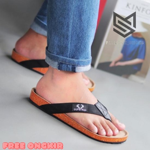 Sandal Jepit Pria RC Model Puyuh | Sendal Distro Surfing Casual | Sandal Jepit KOJO SORA