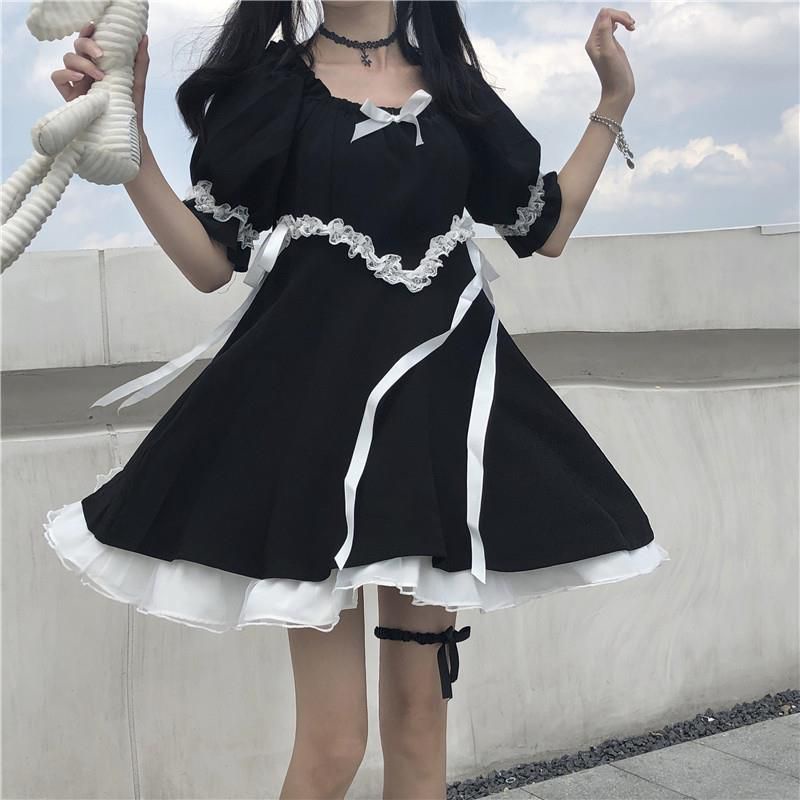 ghothic Lolita Harajuku/dress mini