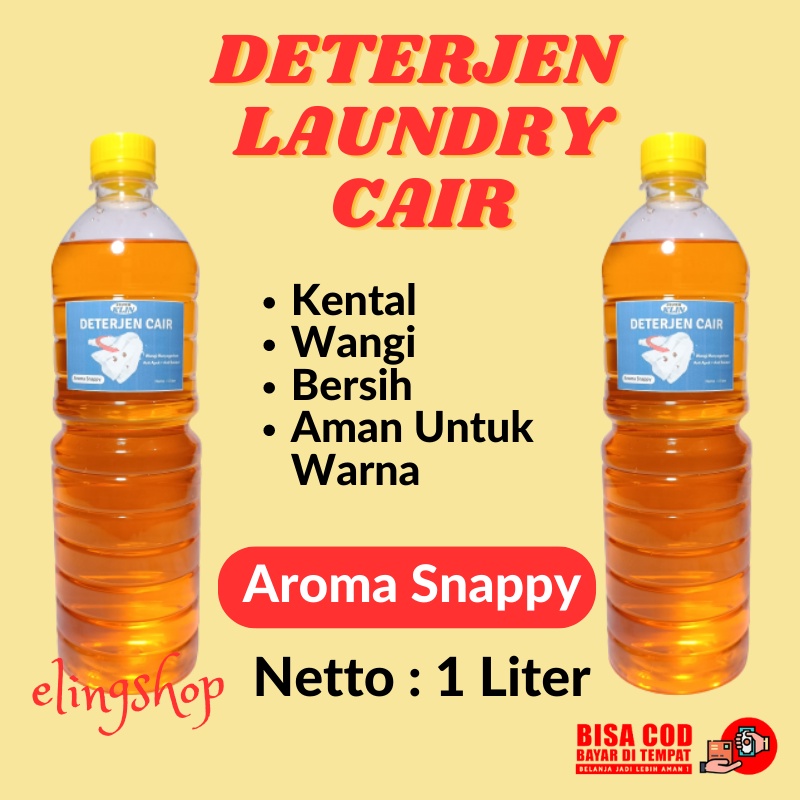 Sabun Deterjen Detergen Detergent Laundry Cair Wangi Aroma Snappy 1 Liter