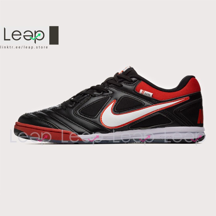 {MentariStore} Sepatu Futsal Nike X Supreme LTR Gato SB IC Black Red - 39 Diskon