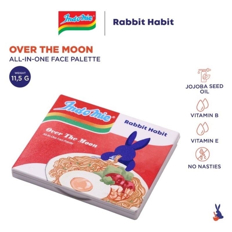 over the moon face palette NEW SEGEL (indomie x rabbit habit)