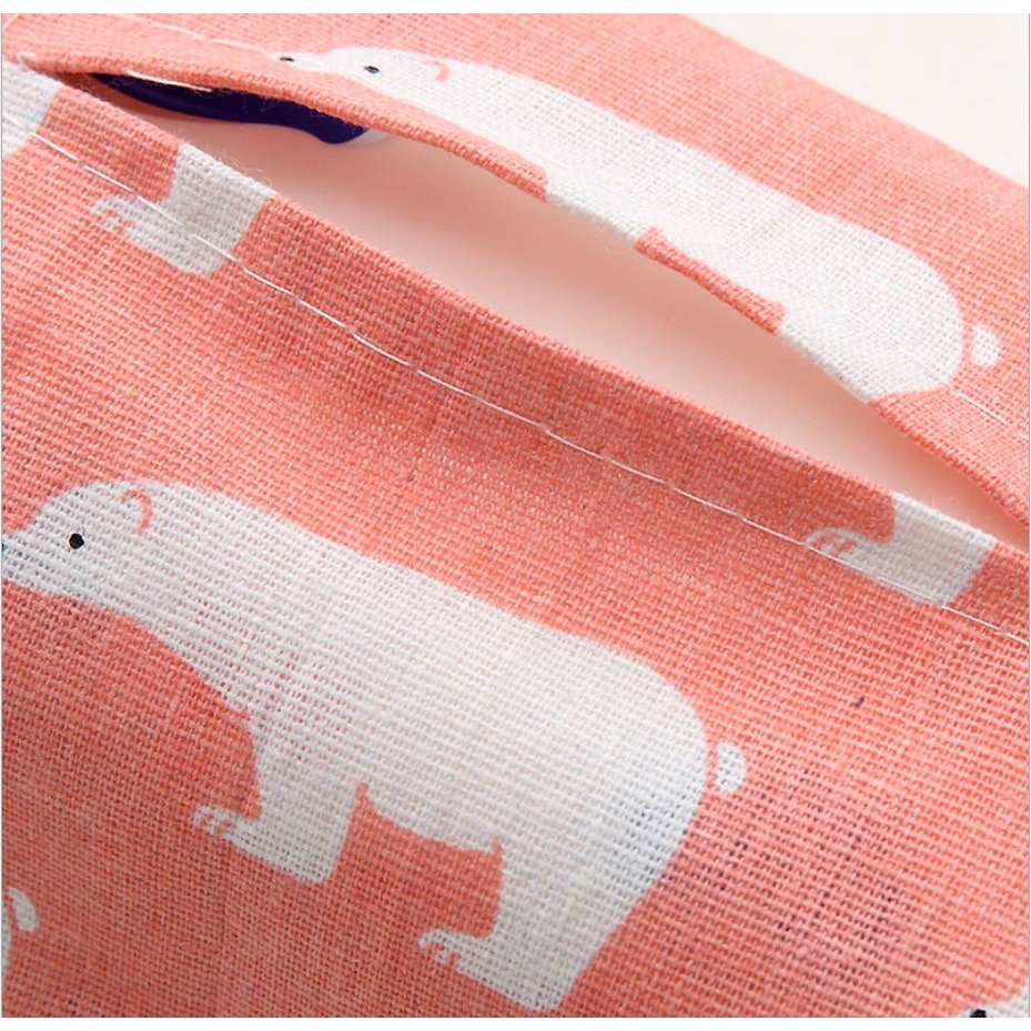 MMM Tempat Tissue Bahan Kanvas Motif Lucu Cover Sarung Tempat Tisu Kain Tissue Mobil Rumah Kamar Toilet Import Murah
