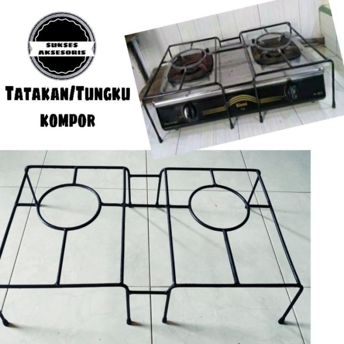 Tungku Besi Kompor 2 Tungku/ Dudukan kompor gas