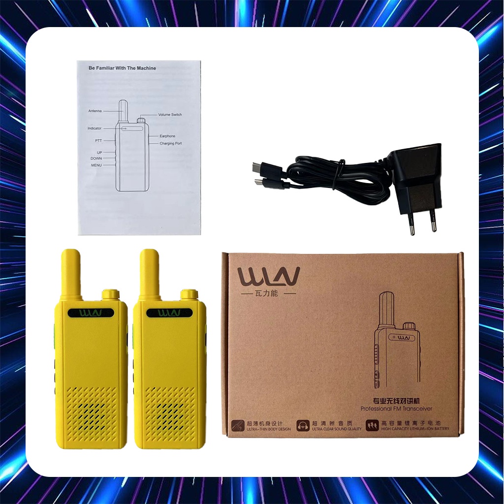 HT Walkie Talkie WLN KD-C160 Waterproof Portable Walky Talky Jarak Jauh 10km(Max) 2 Way Radio Walkie Talkies HT Handy Talky