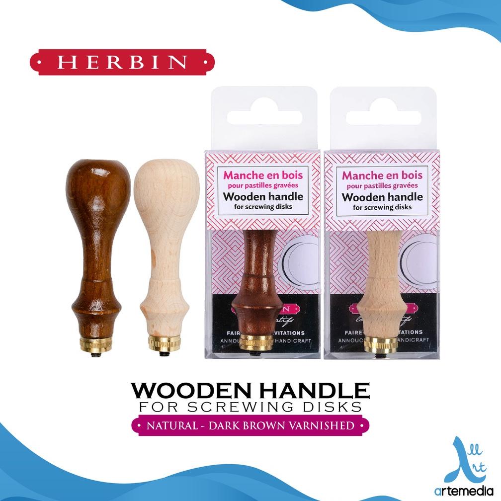 

Herbin Wooden Handle Screw For Brass Seal Wax Disk Stamp
