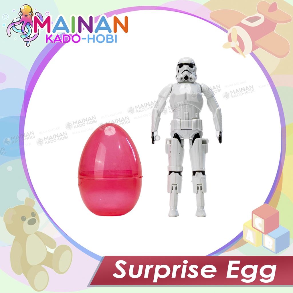 HOBI MAINAN KAPSUL ANAK SURPRISE EGG TELUR ACTION FIGURE KARAKTER STAR WARS