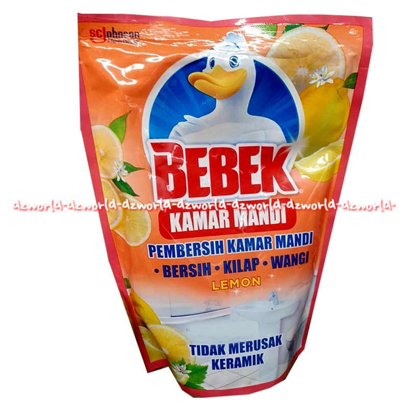 Bebek Kloset Pembersi Kloset Lemon 400ml Bebek Kloset Pembersih Closet Refill Pouch Isi Ulang